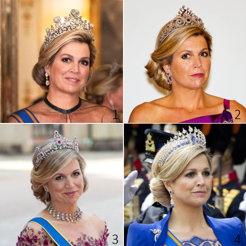 Bevestigen Medaille sensor Deze 17 diademen heeft Máxima inmiddels gedragen - Modekoningin Máxima