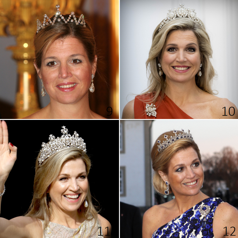 Bevestigen Medaille sensor Deze 17 diademen heeft Máxima inmiddels gedragen - Modekoningin Máxima