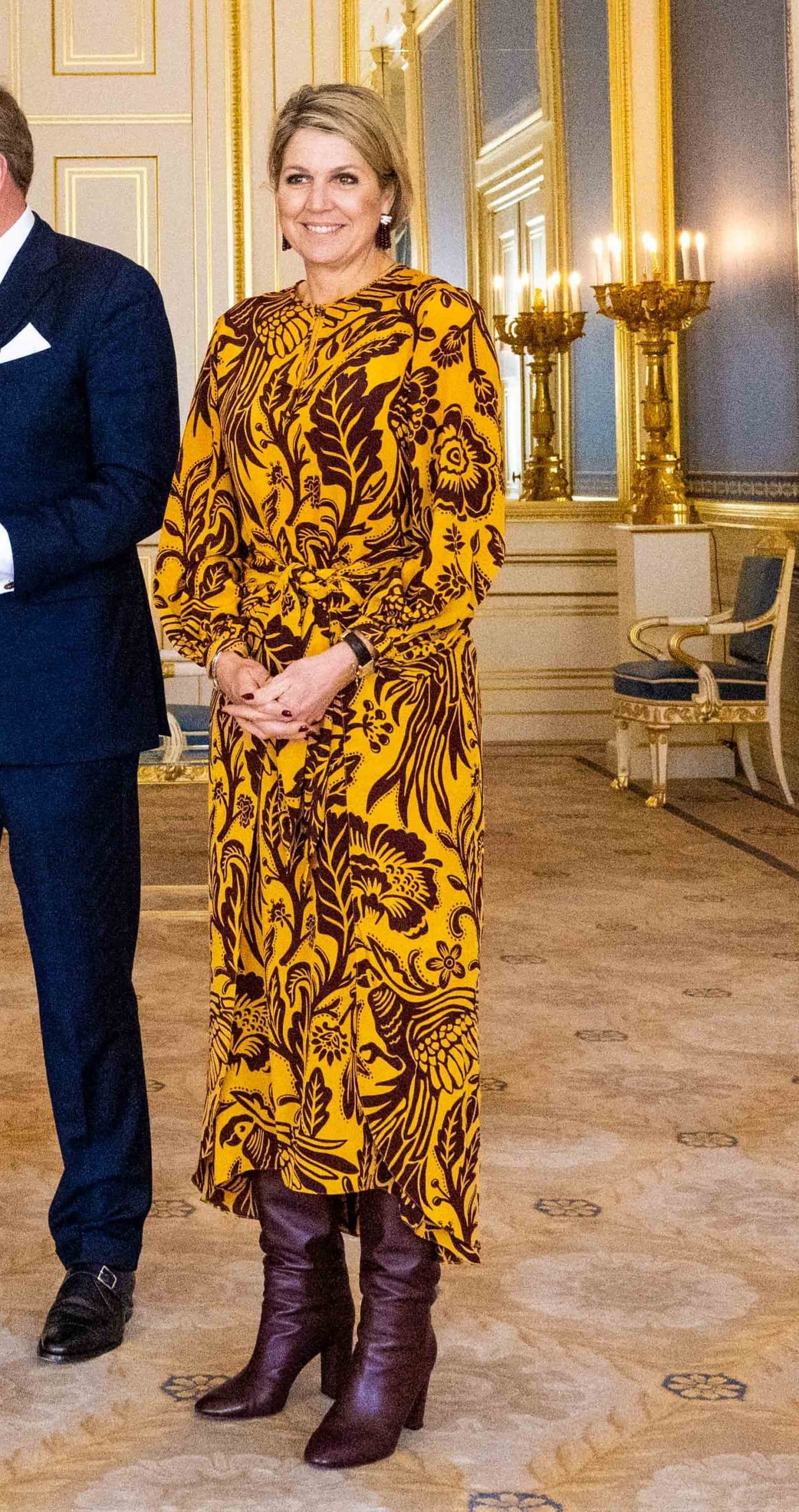 Zomerjurk met tropische print Modekoningin Máxima