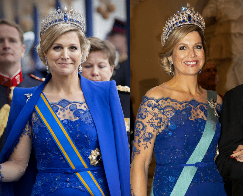 Koninklijk gezichtsbedrog: is Máxima's jurk paars of blauw