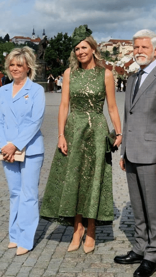 Midi-jurk van guipure zijde