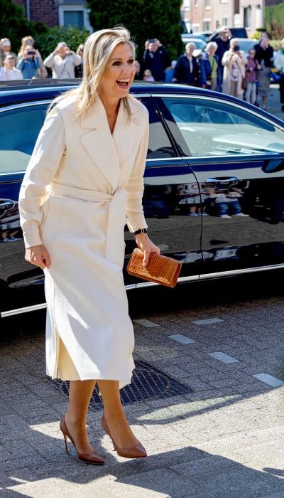Jurk met hoge split + lange gilet