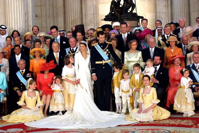 Groepsfoto Felipe Letizia