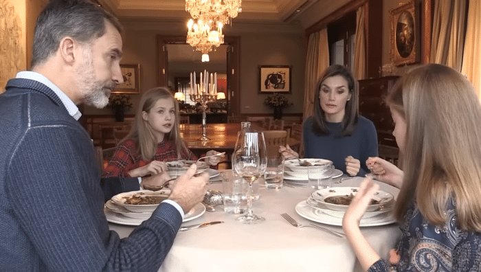 Eten in het Prinselijk Paviljoen Madrid Felipe Letizia