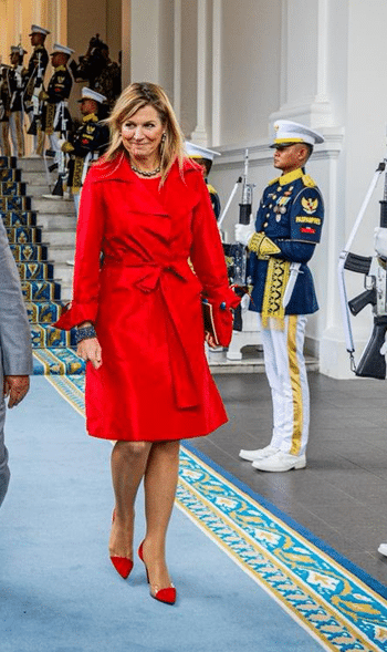 Rode robe manteau van Natan