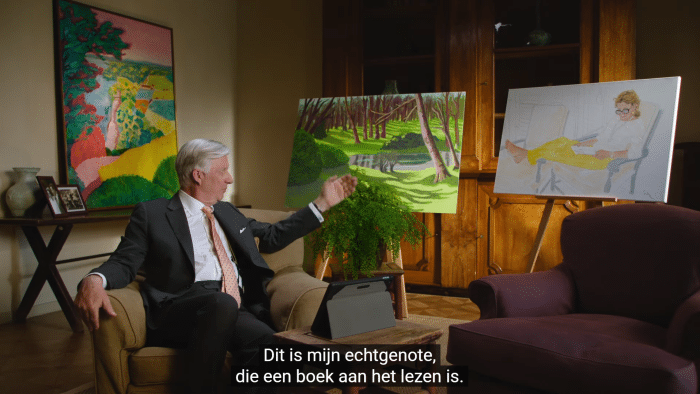 Koning Filip schildert koningin Mathilde