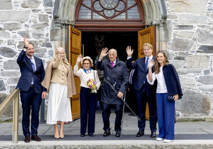 Noorse koninklijke familie in Stavanger 