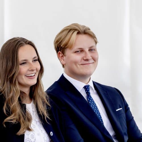 Ingrid Alexandra en Sverre Magnus in Stavanger