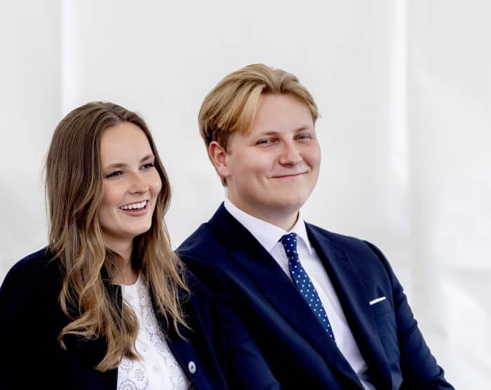 Prinses Ingrid Alexandra en prins Sverre Magnus in Stavanger