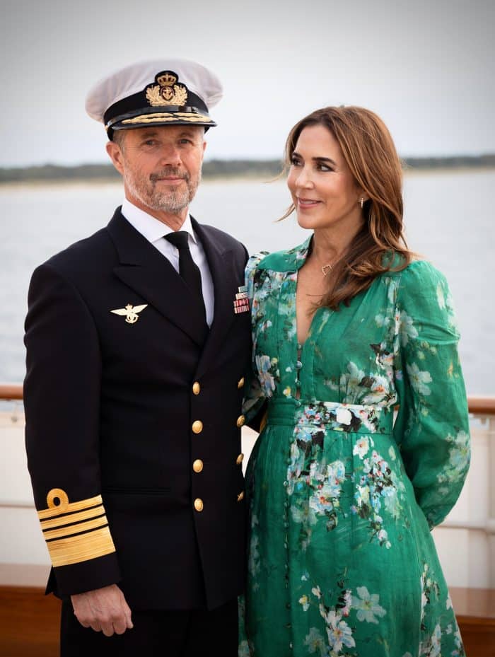 Koningin Mary geweldige groene jurk