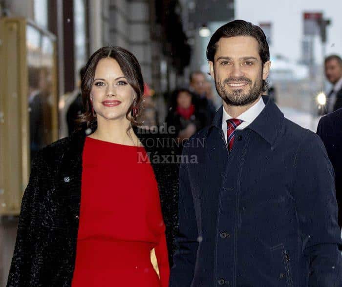 De Zweedse royals Carl Philip en Sofia matchen qua kleur