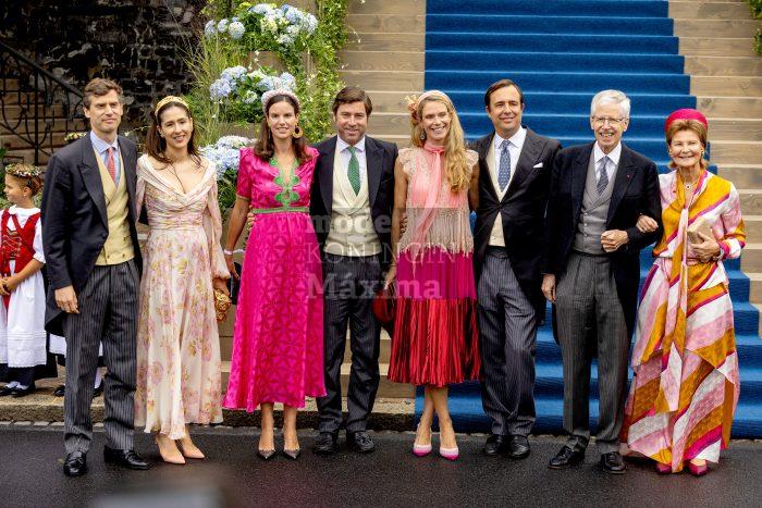 Gezin prins Nikolaus en prinses Margaretha: prins Joseph Emanuel, prinses Marie Astrid, prinses Marie Annunciatia