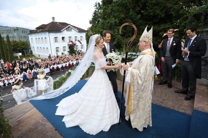 Prinses Marie Caroline Bisschop Benno Elbs St. Florin Kathedraal Vaduz