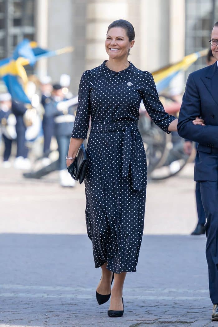 Kroonprinses Victoria polkadot jurk Greta