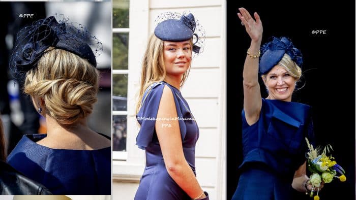 Ariane draagt hoed van Máxima op Prinsjesdag. Philip Treacy