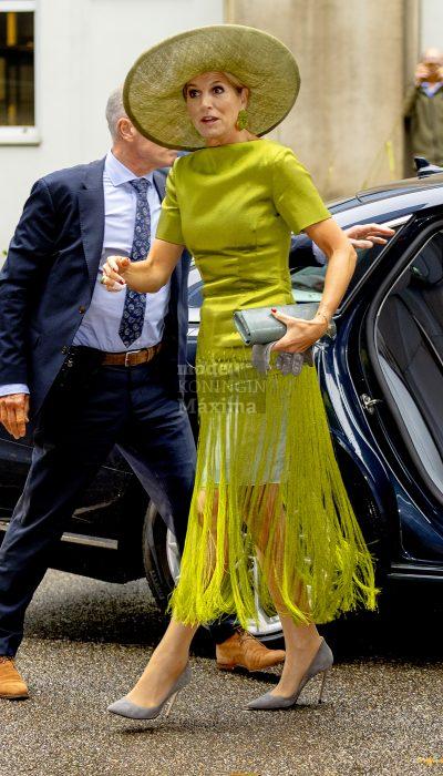 Limegroene franjejurk van NATAN