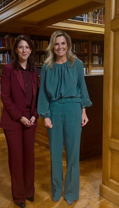 Turqouise blouse en pantalon