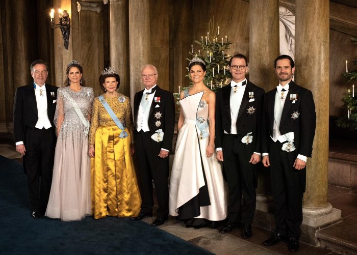 Familiefoto Nobelprijs uitreiking Zweden 2025