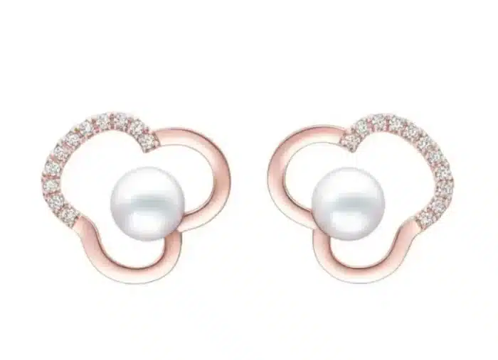 Prinses Charlène oorbellen Tasaki