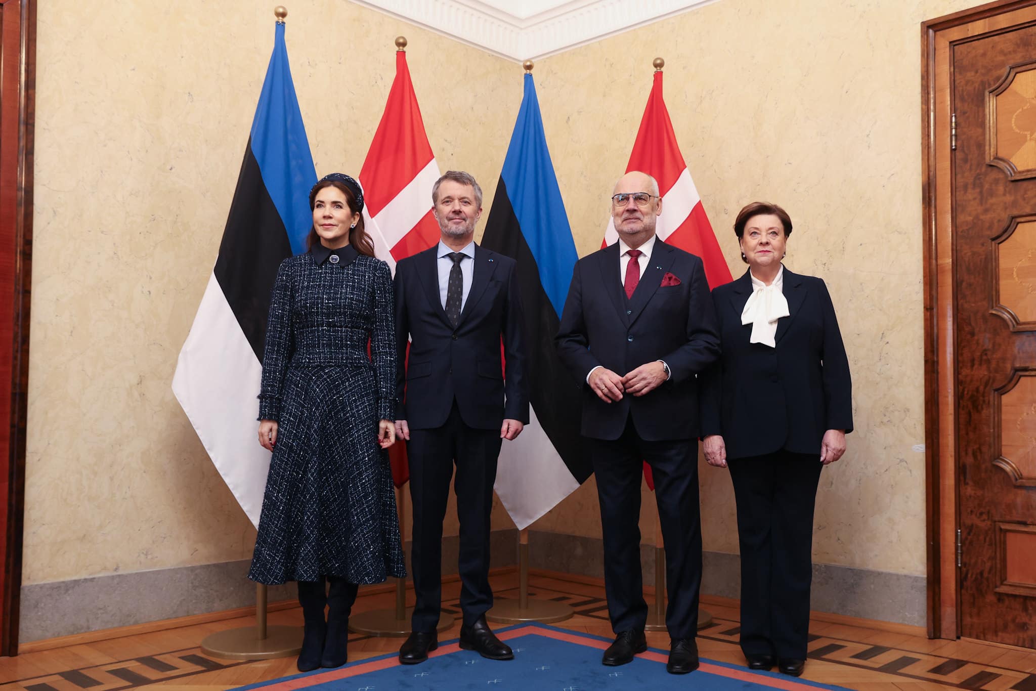 Mary in het nieuw bij start staatsbezoek Denemarken aan Estland