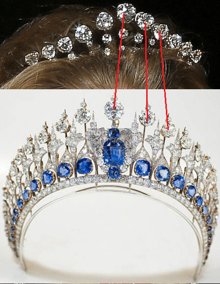 Sapphire and Sunburst Tiaras