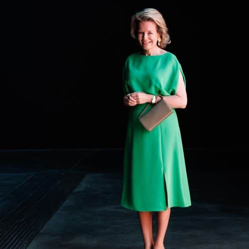 Koningin Mathilde bezoekt nieuwe kunsthal BRUSK