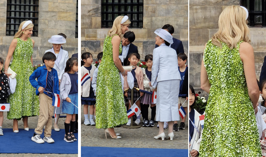 Maxima Strutts Opvallende Jurk Tijdens Japanse Staatsbezoek