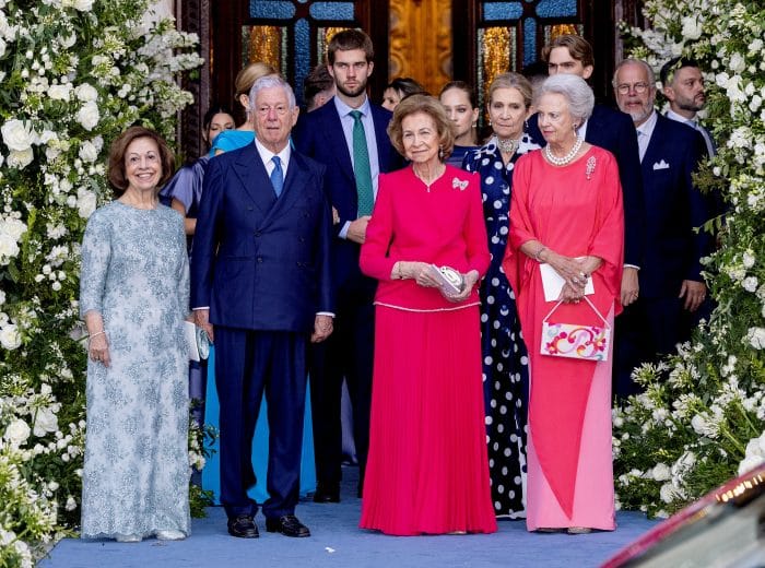 Wedding of Princess Theodora and lawyer Matthew Kumar at the Metropolitan Cathedral of Athens. ADEL ROYALS MONACHY KONIGLICH ROYAUX ROYALTY
