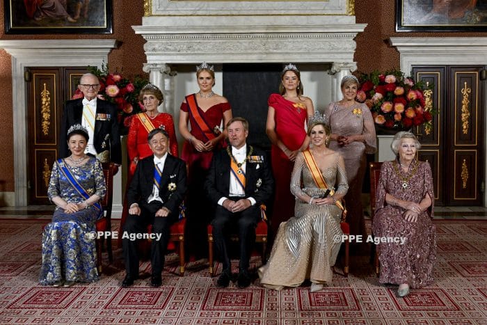 Statebanquet statevisit Japan to the Netherlands ADEL ROYALS MONACHY KONIGLICH ROYAUX ROYALTY QUEEN PRINCESS KING