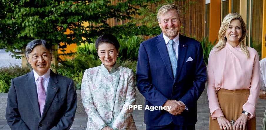Queen Maxima and King Willem-Alexander with Emperor Naruhito of Japan and Empress Masako visited the Princess MaximaADEL ROYALS MONACHY KONIGLICH ROYAUX ROYALTY QUEEN PRINCESS KING