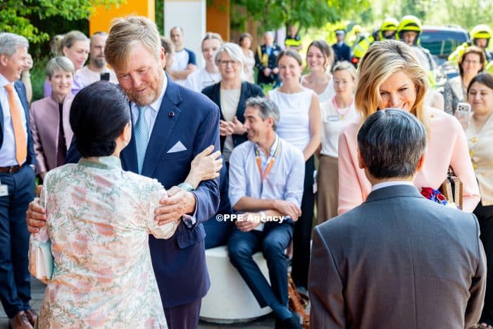 Queen Maxima and King Willem-Alexander with Emperor Naruhito of Japan and Empress Masako ADEL ROYALS MONACHY KONIGLICH ROYAUX ROYALTY QUEEN PRINCESS KING