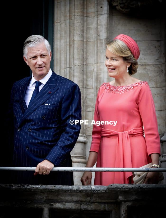 Queen Mathilde of Belgium, Japanese Emperor Naruhito, King Philippe - Filip of Belgium and Japanese Empress Masak ADEL ROYALS MONACHY KONIGLICH ROYAUX ROYALTY QUEEN PRINCESS KING