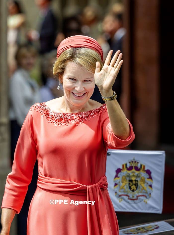 Queen Mathilde of Belgium, Japanese Emperor Naruhito, King Philippe - Filip of Belgium and Japanese Empress Masak ADEL ROYALS MONACHY KONIGLICH ROYAUX ROYALTY QUEEN PRINCESS KING