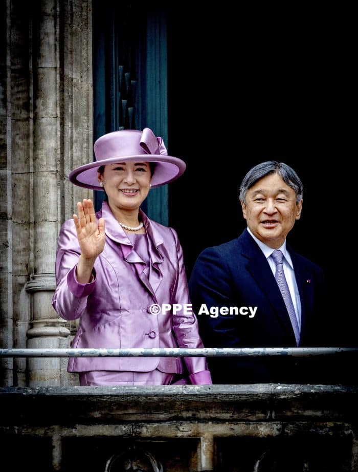 Queen Mathilde of Belgium, Japanese Emperor Naruhito, King Philippe - Filip of Belgium and Japanese Empress Masak ADEL ROYALS MONACHY KONIGLICH ROYAUX ROYALTY QUEEN PRINCESS KING