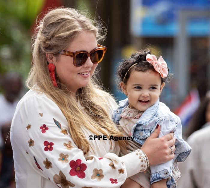 Princess Amalia and Queen Maxima and King Willem-Alexander visited Saba