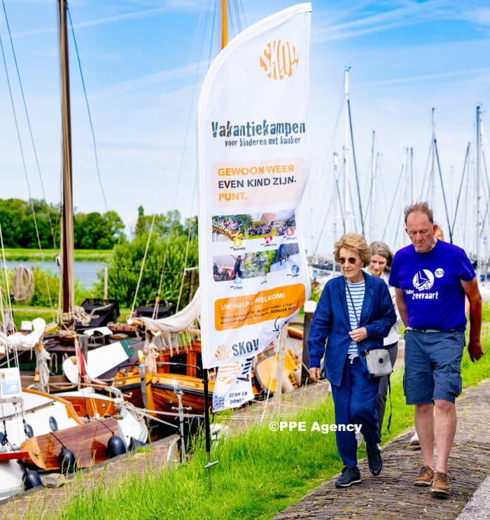 Princess Margriet visited the Zuiderzeevaart Foundation for Children's Oncological Holiday Camps ADEL MONARCHY ROYALS ROYAUX DE LA MONARCHIE D'ADEL PRINCESS KING QUEEN