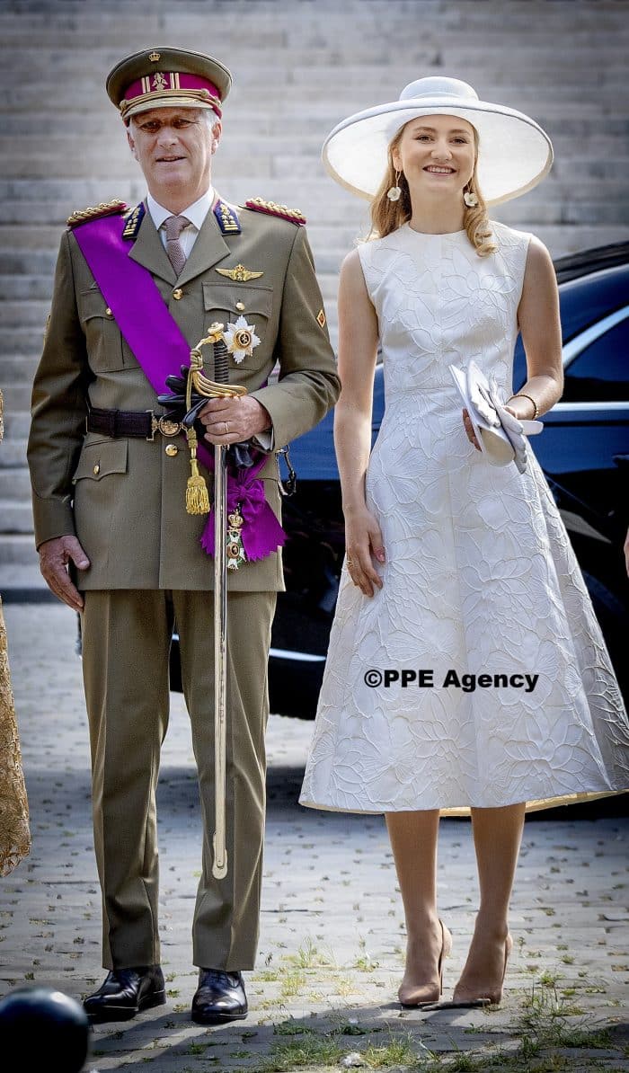 Belgium royals at the Te Deum at the Sainte-Gudule cathedral during the Belgian national day in Brussels. ADEL ROYALS MONACHY KONIGLICH ROYAUX ROYALTY QUEEN PRINCESS KING