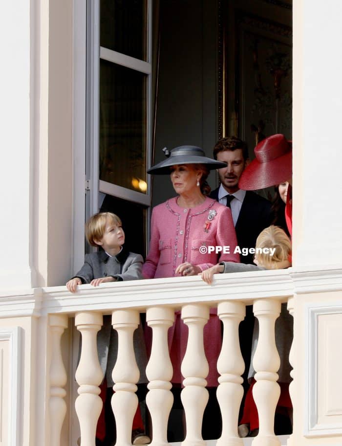 Prince Jacques and Princess Gabriella and Prince Albert II and princess Charlene of Monaco ADEL ROYALS MONARCHY