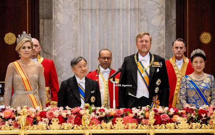 Statebanquet statevisit Japan to the Netherlands ADEL ROYALS MONACHY KONIGLICH ROYAUX ROYALTY QUEEN PRINCESS KING