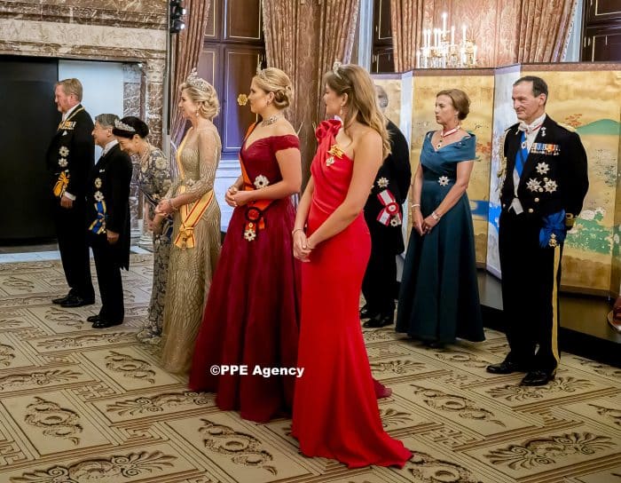 Statebanquet statevisit Japan to the Netherlands ADEL ROYALS MONACHY KONIGLICH ROYAUX ROYALTY QUEEN PRINCESS KING