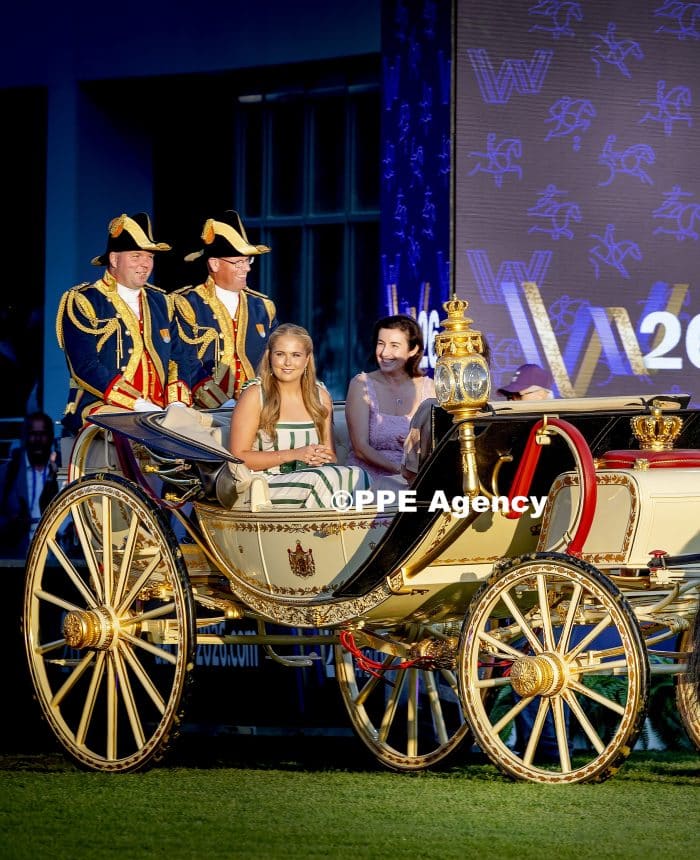 Princess Amalia attended the opening of the 2026 FEI World Championships in Aachen. ADEL ROYALS MONACHY KONIGLICH ROYAUX ROYALTY QUEEN PRINCESS KING