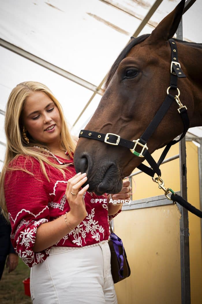 Princess Amalia attended the opening of the 2026 FEI World Championships in Aachen. ADEL ROYALS MONACHY KONIGLICH ROYAUX ROYALTY QUEEN PRINCESS KING