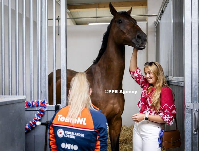 Princess Amalia attended the opening of the 2026 FEI World Championships in Aachen. ADEL ROYALS MONACHY KONIGLICH ROYAUX ROYALTY QUEEN PRINCESS KING