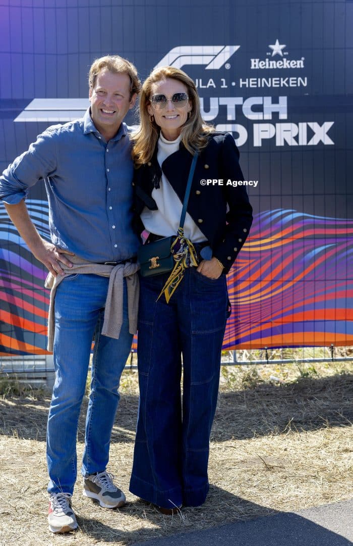King Willem-Alexander and Queen Maxima and Princess Alexia at the F1 Grand Prix ADEL ROYALS MONACHY KONIGLICH ROYAUX ROYALTY QUEEN PRINCESS KING