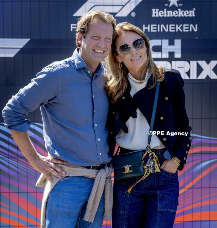 King Willem-Alexander and Queen Maxima and Princess Alexia at the F1 Grand Prix ADEL ROYALS MONACHY KONIGLICH ROYAUX ROYALTY QUEEN PRINCESS KING