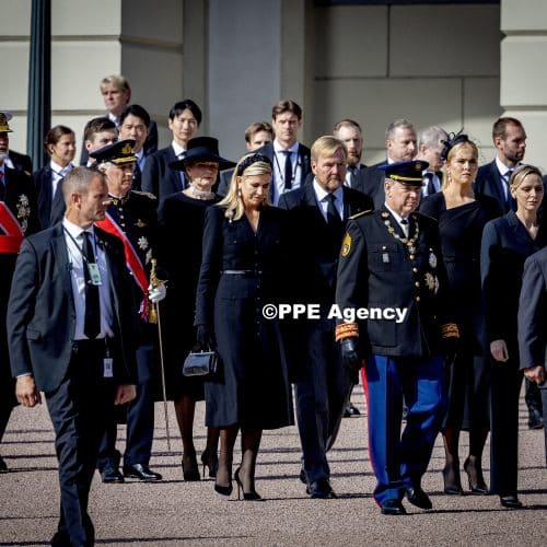 Funeral of King Harald of Norway at the Dom cathedral in Oslo. ADEL ROYALS MONACHY KONIGLICH ROYAUX ROYALTY QUEEN PRINCESS KING PRINCE © RHC by Nieboer/PPE.ADEL ROYALS MONACHY KONIGLICH ROYAUX ROYALTY QUEEN PRINCESS KING