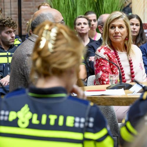 Queen Maxima visited the Police Academy in Apeldoorn. ADEL ROYALS MONACHY KONIGLICH ROYAUX ROYALTY QUEEN PRINCESS KING PRINCE © RHC by Nieboer/PPE.ADEL ROYALS MONACHY KONIGLICH ROYAUX ROYALTY QUEEN PRINCESS KING